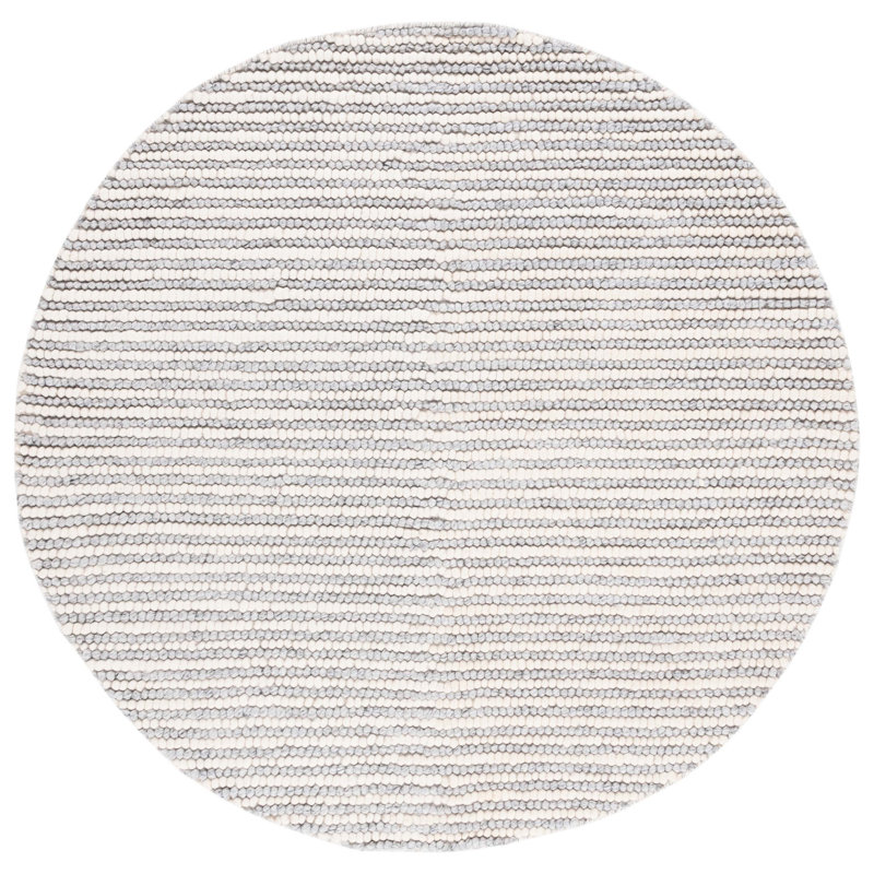 Cleodora Striped Indoor Rug, Round 8'