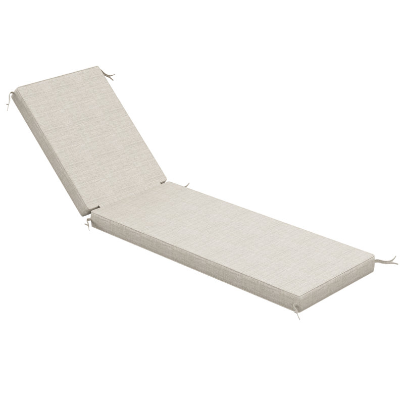 Sunbrella® Outdoor Chaise Cushion, Cast Silver, 21" W x 78" D