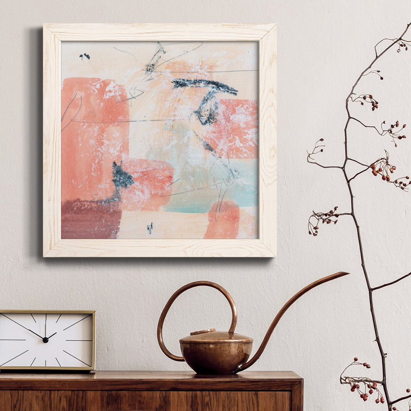 Warm Warm Under III - Toile encadrée de qualité supérieure - prête à être accrochée, H 31,5 po x l 31,5 po x P 1,5 po, Blanc