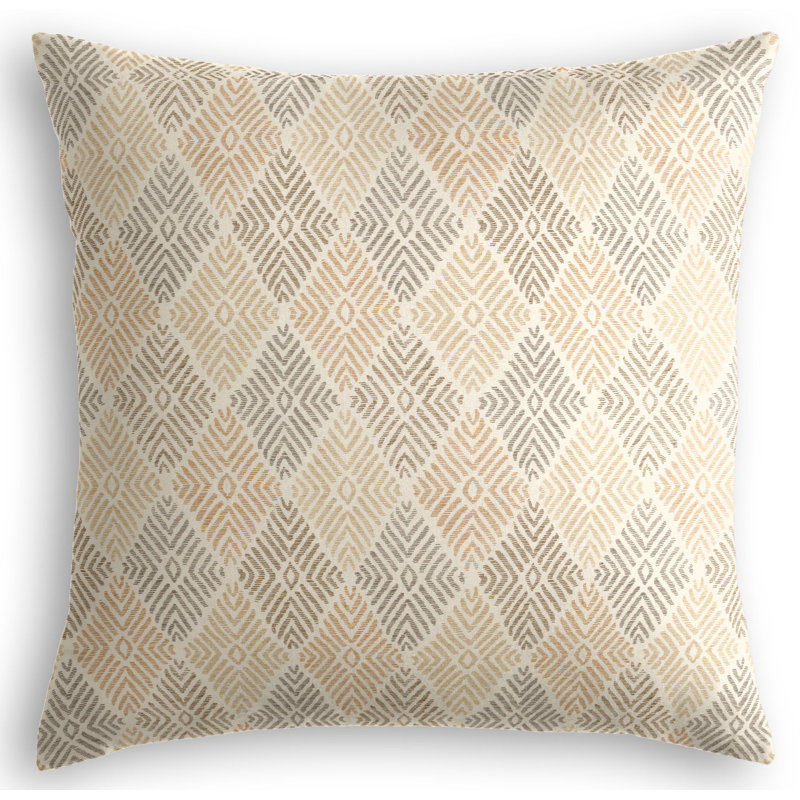 Globetrotter Square Pillow Cover & Insert, Autumn, 16" x 16"