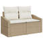 123cm Wide Patio Sofa with Cushions