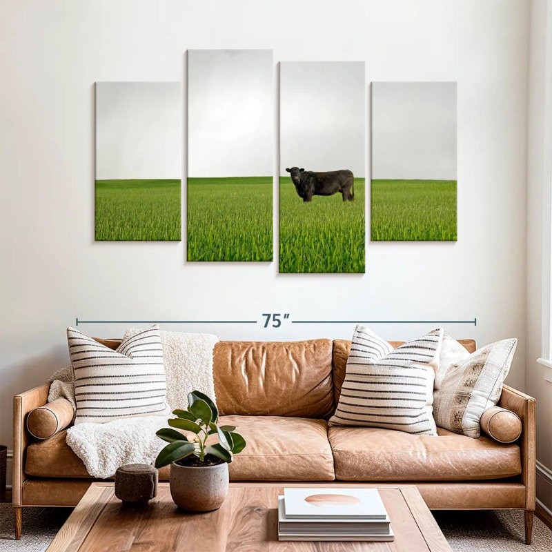 Brampt Angus Cow, 42" H x 68" W