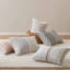 Ensemble de housse de couette en coton avec sauge chenille / ivoire 3 pièces-128367352