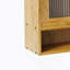 Armoire coulissante rétro à 2 portes avec trois niveaux de rangement, idéale pour les salles de bain, les cuisines, les salles à manger et divers espaces résidentiels