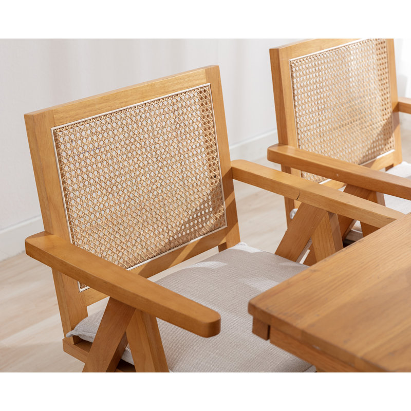 Fauteuil Umina, Beige, Naturel