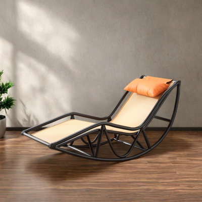 Comfortable rattan rocking chair