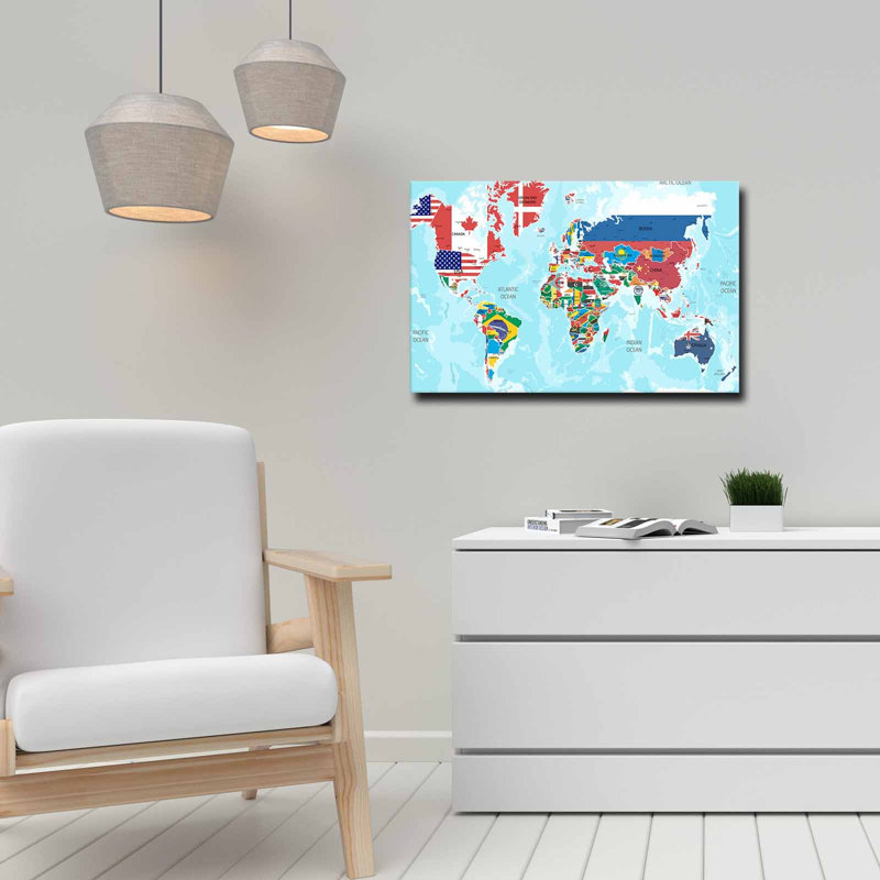 Superbe peinture sur toile décorative, 100% toile, 17,7 po x 27,6 po | Cadre élégant fait de bois de pin à 100% (épaisseur: 1,1 pouce) | Art mural parfait pour le salon, la chambre à coucher et le bureau