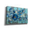  «Aquamarine Floral On Blue» par Silvia Vassileva, art mural sur toile, 60 po x 40 po