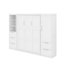 Grand lit escamotable avec tiroirs et tablettes-381021203