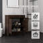 Meuble-lavabo autoportant de 91 cm avec lavabo, porte à fermeture amortie, comptoir et dosseret en marbre synthétique blanc de Carrare de 5 cm, contreplaqué