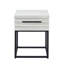 Bureau céleste moderne, blanc - Élégante table de travail Solution polyvalente pour l'espace de vie. Placage. H 17,83 po x P 17 po 24 H-403806142
