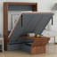 Murphy Bed With Foldable Desk – Space Saving Wall Bed-1984578028