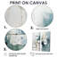 Clayten - ensemble de 2 impressions sur toile bleu sarcelle-114715837-114715841-114715843