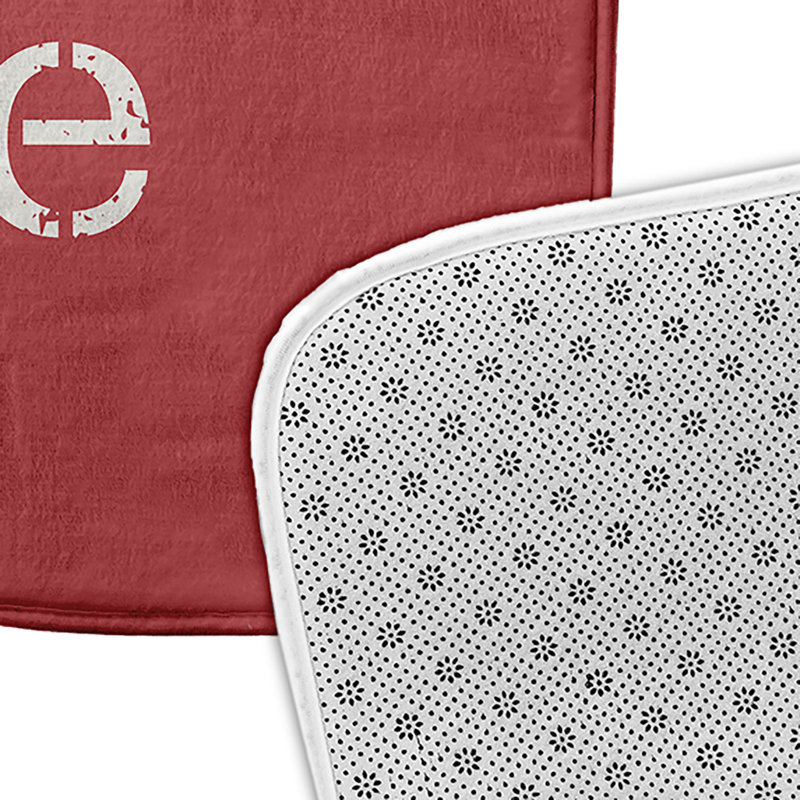 Tapis de bain Beach, L 21 po x L 34 po, Rouge