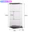 Freestanding Rotating Glass Display Cabinet with Motion SensorMotion RGB Lights-452392066