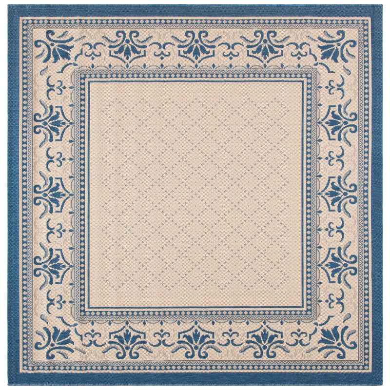 Galena Performance Oriental Indoor/Outdoor Area Rug, Square 6'7"