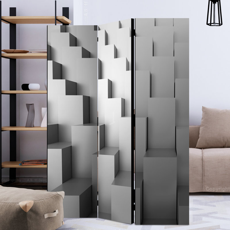 Colden 172cm H Folding Room Divider, 3