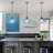 1 - Light 9.05"Wide Pendant Light with Seed Glass Shade-92635381
