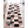 Tapis rose / gris / noir Clyte