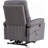 Contemporary Lift Chair Recliner With Grey Fabric Upholstery