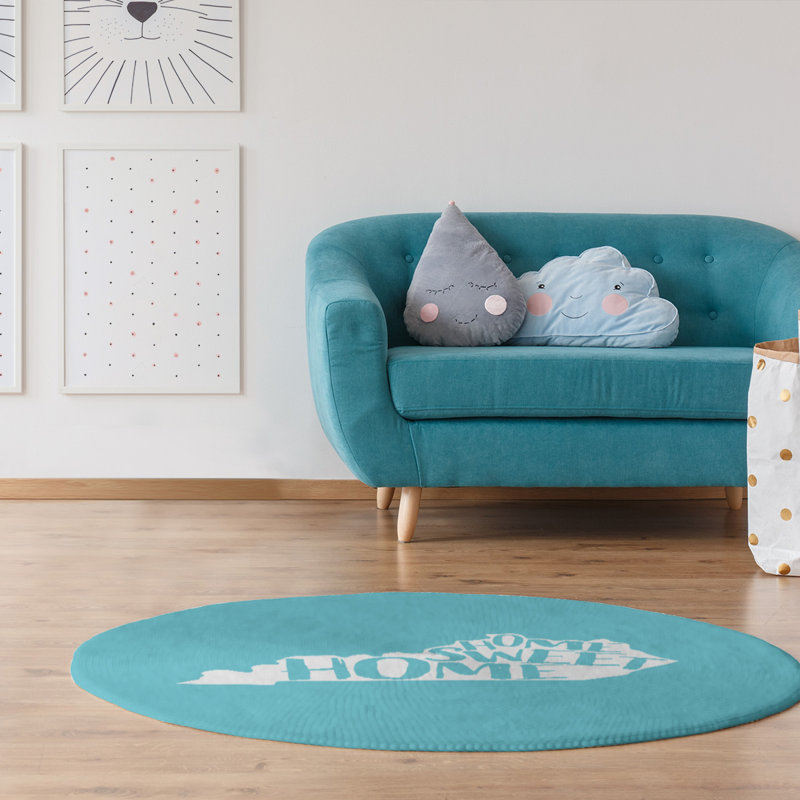 Tapis en poly-chenille kentucky pour la maison, Rond 5 pi
