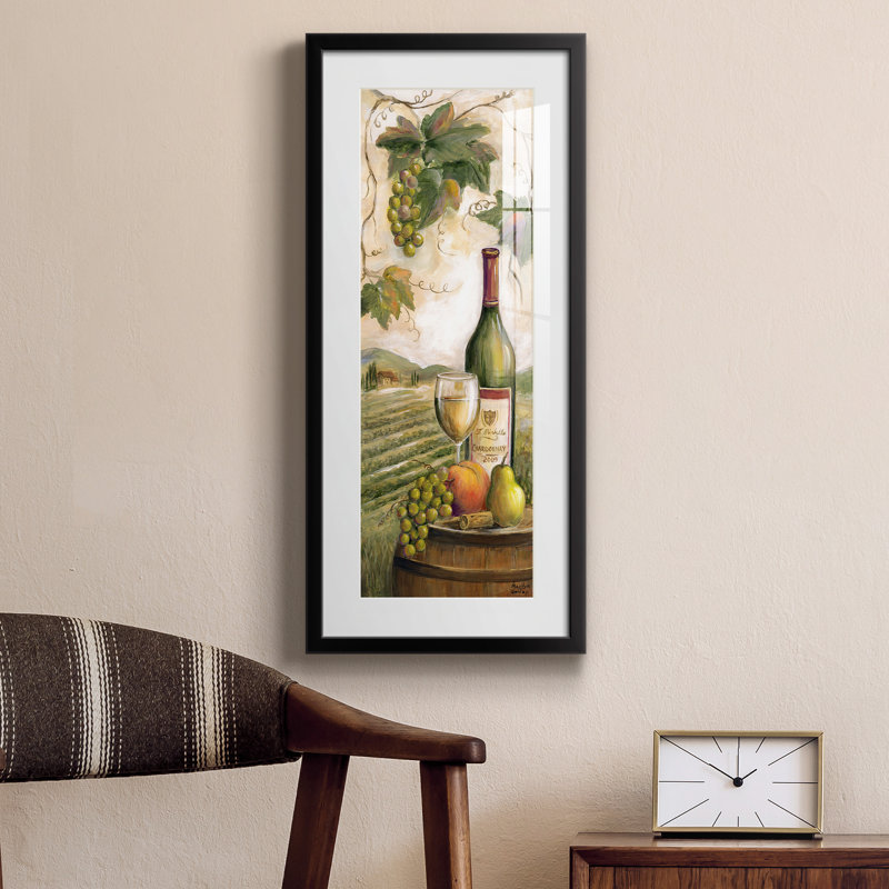 Peinture sur papier encadrée, Noir