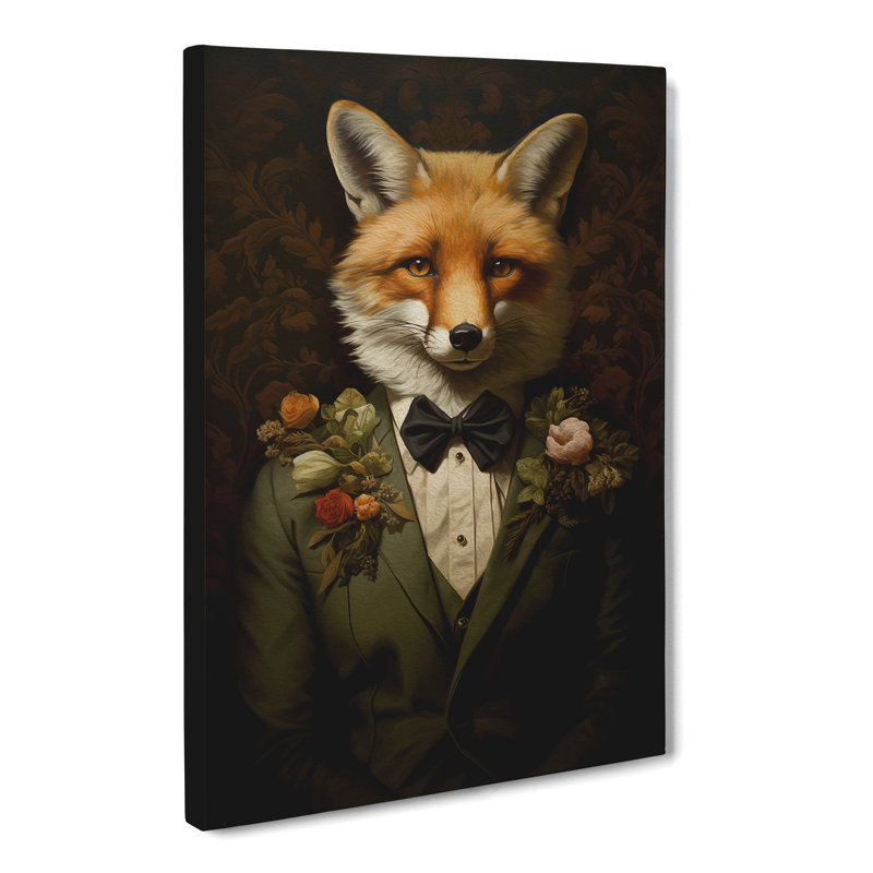 Fox Renaissance Art - Wrapped Canvas, 76cm H x 50cm W x 3cm D