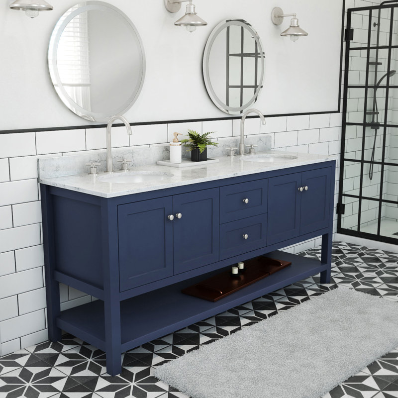Ensemble de meuble-lavabo double 72 "