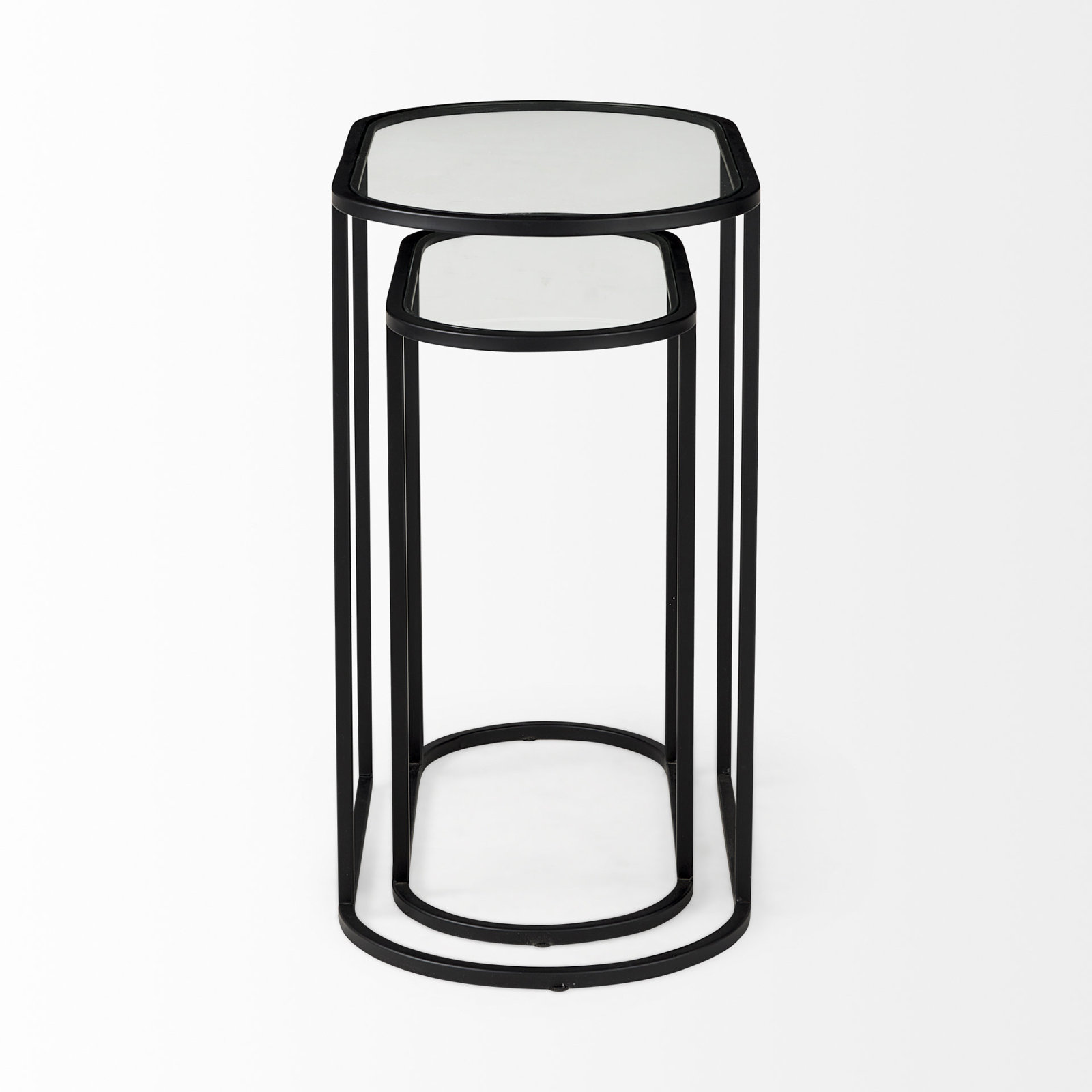 Eboni Glass End Table