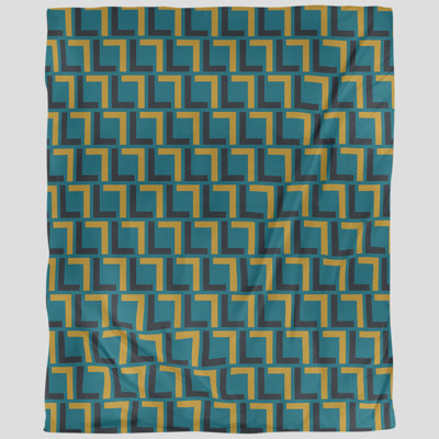 Polyester Geometric Shapes Duvet Cover