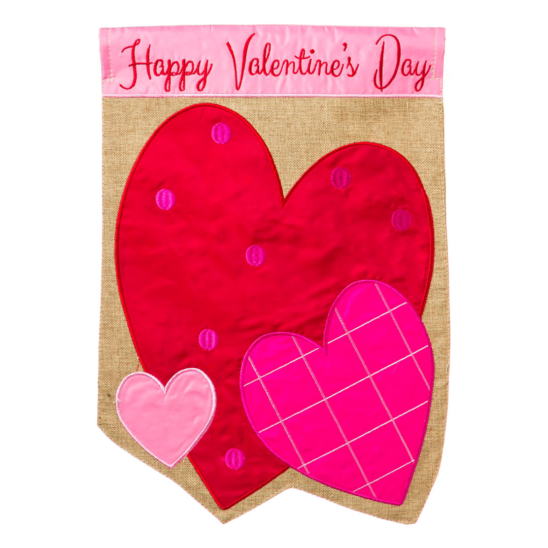 D'Orlando Double Sided 5'' H x 3.75'' W Burlap Valentine's Day Garden Flag The Holiday Aisle®