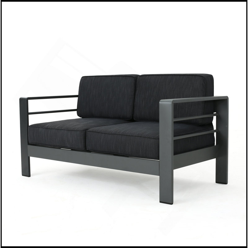 Cape Coral Kd Loveseat Grey, Gray, Dark Gray
