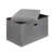 24 Inch Gray Storage Ottoman Bench with Lid – Folding Coffee Table Ottoman, Upholstered Footrest with Hidden Storage for Living Room, Bedroom, Entryway, Dorm, Small Apartment-282966032