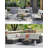 Outdoor 4" Replacement Loveseat Cushion Set, Deep Seat and Backrest Cushion Set-770683990