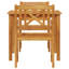 2 - Person Wood Patio Dining Set with Square Table-693459118