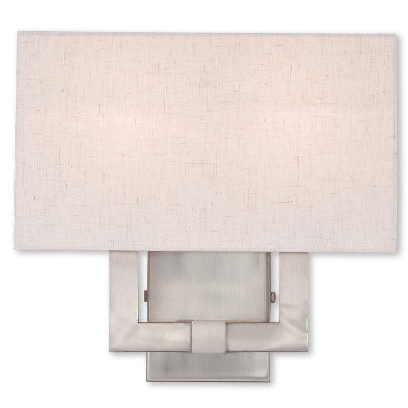 Flaire Flush Mounted Sconce, Brushed Nickel