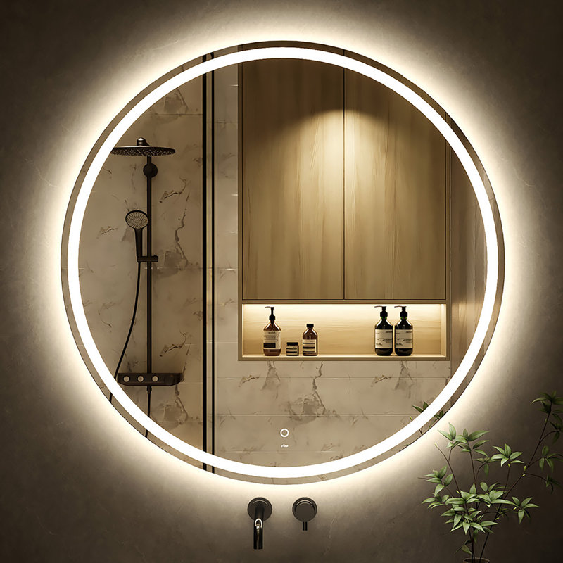 Miroir de salle de bain Maielle, 39'' H x 39'' W x 1'' D
