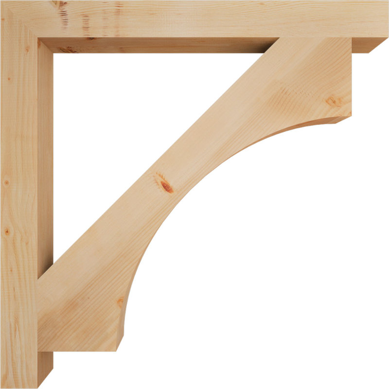 Support Westlake Block, Cèdre rouge de l'Ouest (lisse), H 42 po x l 3,5 po x P 42 po