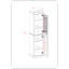 Garde-manger Jaylena 100% bois massif 16,5 po avec portes en verre massif dépoli et tablettes réglables-1346375919