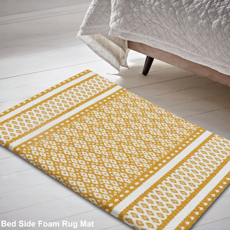 Tapis de cuisine antidérapant Crace, Bleu marine