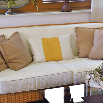 Striped Reversible Throw Pillow