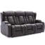 Deneishia 3 Seater Linen Reclining Sofa-703645984