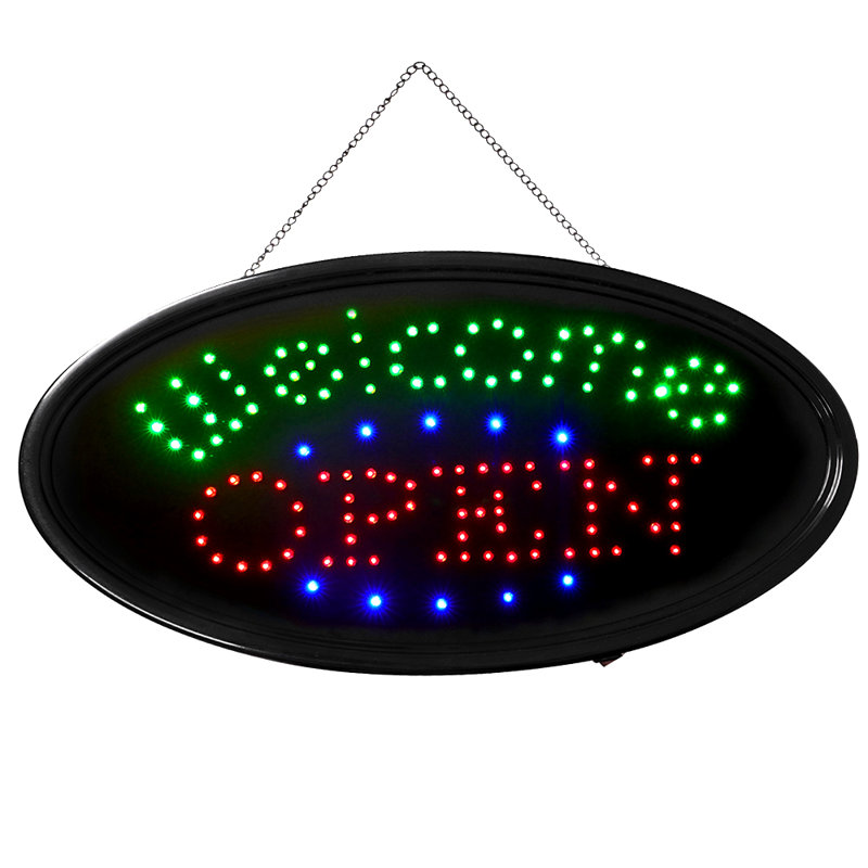 LED Neon Light Animated Motion Open Business Sign