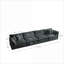 Canapé modulaire, modulaire moderne à 4 places, structure en bois massif, gris ardoise, s'adapte au salon chambre à coucher bureau à domicile | Chenille | Standard-763946122