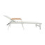Chaise longue d'extérieur en maille d'aluminium Oxton
