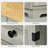 Sideboard With Solid Wood Countertop, Modern Kitchen Storage Cabinet, Coffee Bar Cabinet With 3 Drawers, Doors And Adjustable Shelf, Distressed Light Gray-1181888685