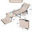 Outdoor Adjustable Textilene Lounge Chair Folding Tanning Chair With Pillow