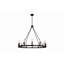Kellen 12 - Light Waggon Wheel Chandelier