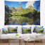 Tapisserie en polyester lac de montagne Tatra avec accessoires de suspension inclus-28500528