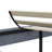 Simpl Grey Bed Frame, Adjustable Headboard